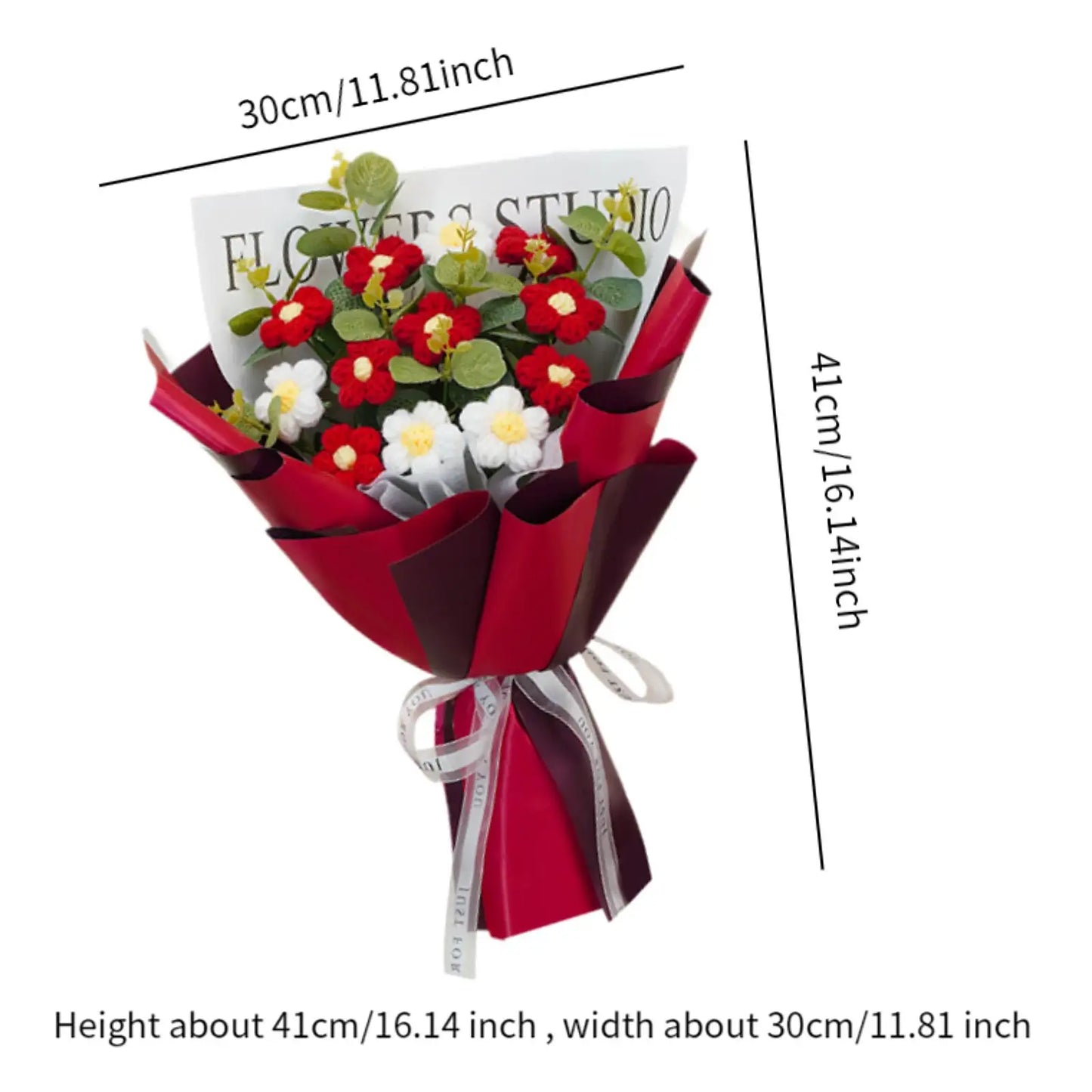 WoolBloom™ – Knitted Flower Bouquet