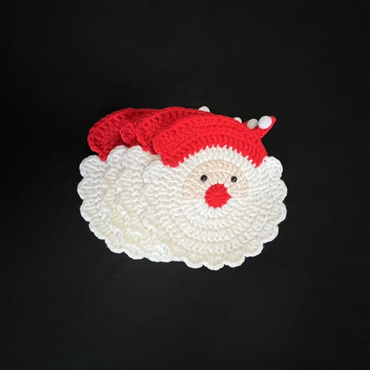 MerryKnit™ – Knitted Santa Claus Drink Coaster