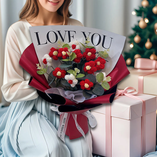 WoolBloom™ – Knitted Flower Bouquet