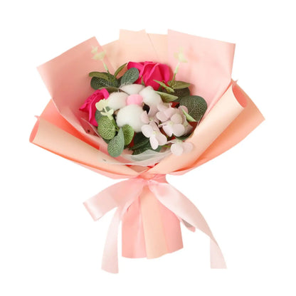 WoolBloom™ – Knitted Flower Bouquet