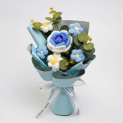 WoolBloom™ – Knitted Flower Bouquet