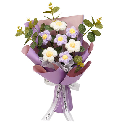 WoolBloom™ – Knitted Flower Bouquet