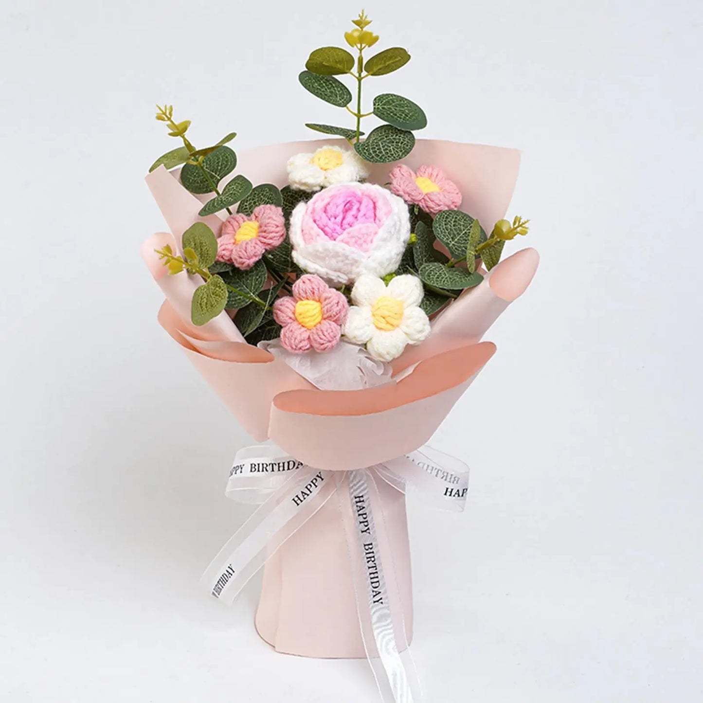 WoolBloom™ – Knitted Flower Bouquet