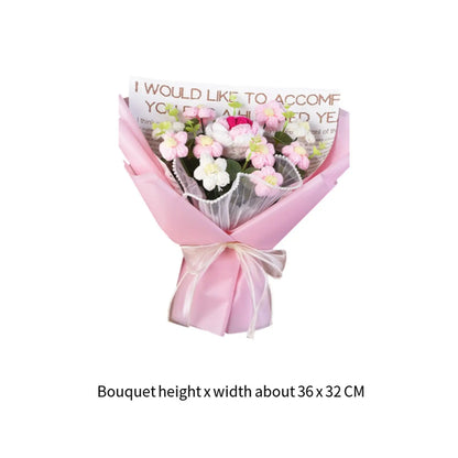 WoolBloom™ – Knitted Flower Bouquet