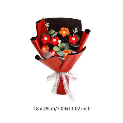 WoolBloom™ – Knitted Flower Bouquet