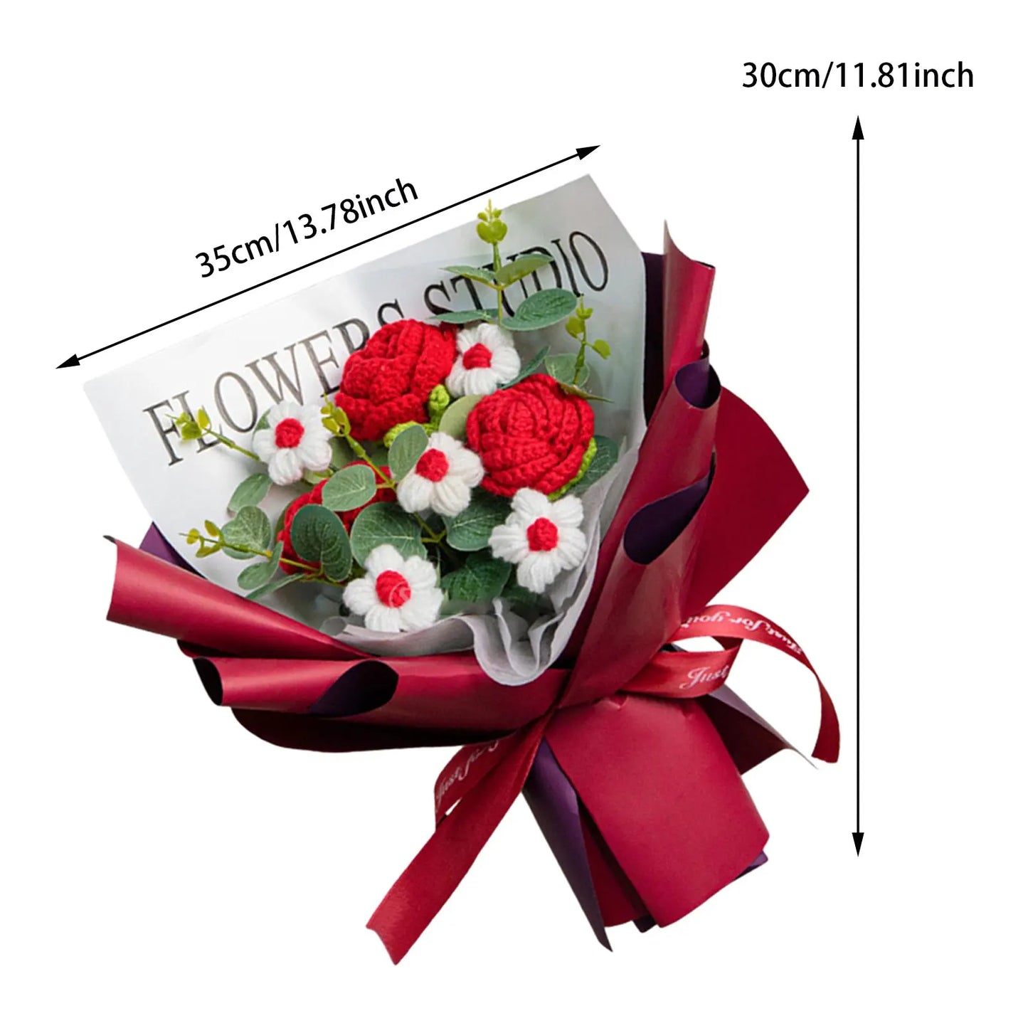 WoolBloom™ – Knitted Flower Bouquet