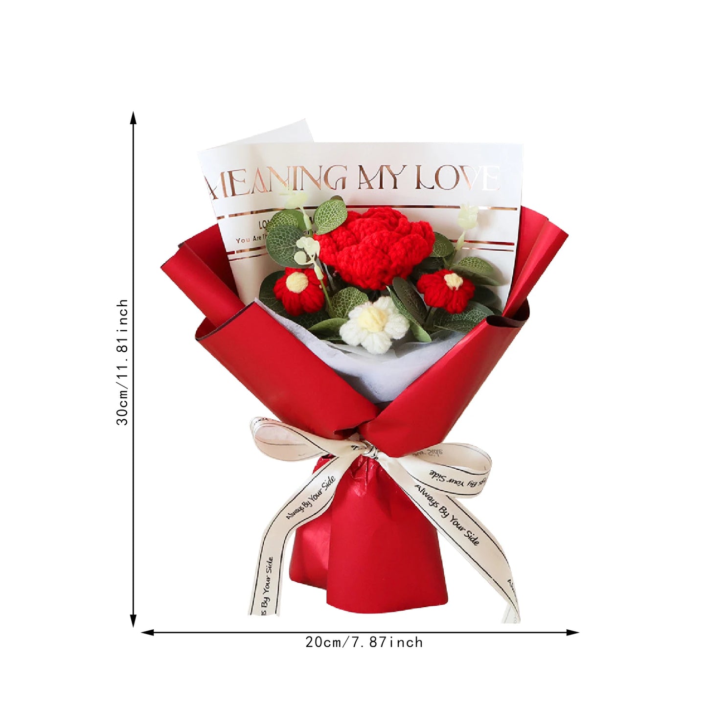 WoolBloom™ – Knitted Flower Bouquet