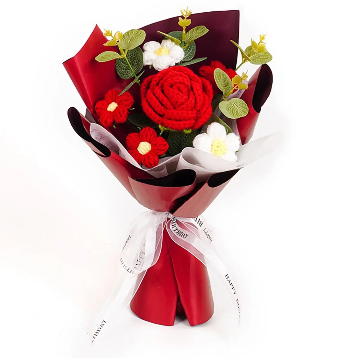 WoolBloom™ – Knitted Flower Bouquet